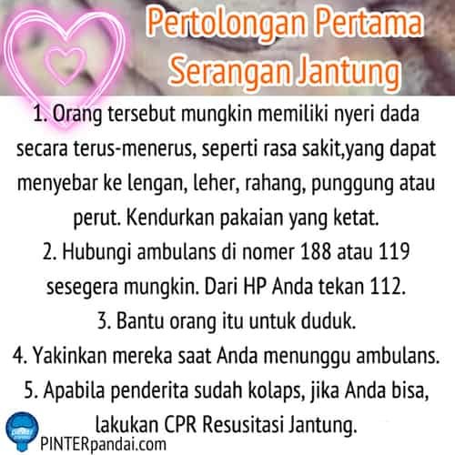 Pertolongan pertama serangan jantung