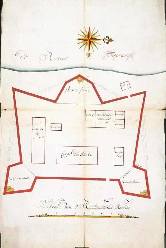 Denah Benteng Tangerang tertanggal 1709