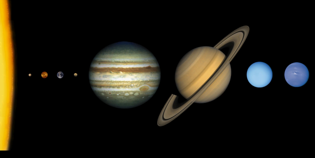 Perbandingan Ukuran Planet Merkurius, Venus, Bumi & Mars