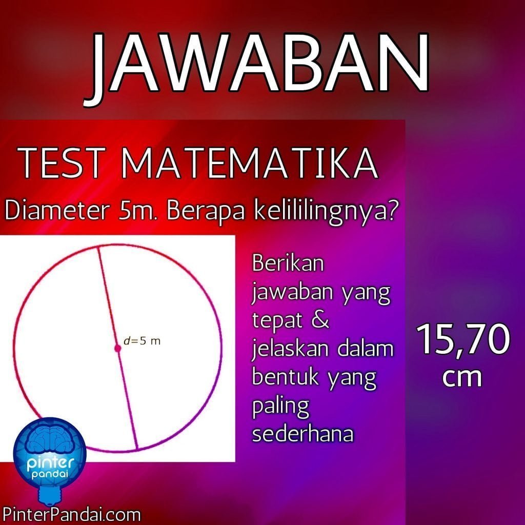 rumus lingkaran test matematika