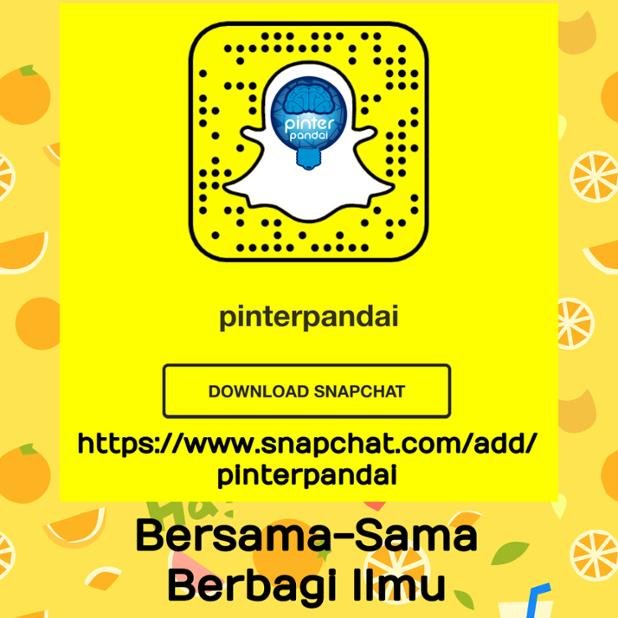 SnapChat Pinter Pandai