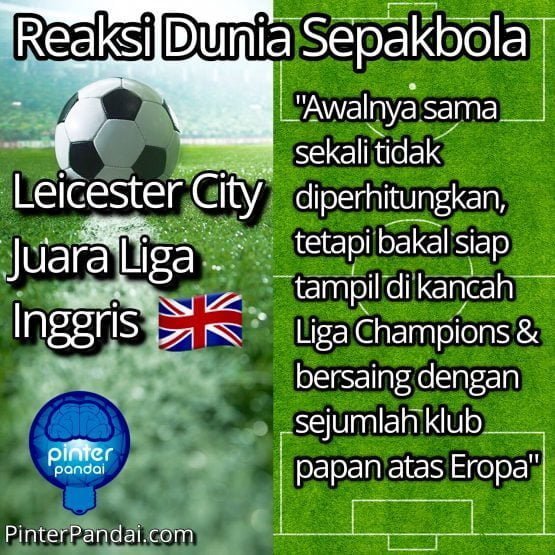 Leicester City Juara Liga Inggris sepak bola 2015-2016