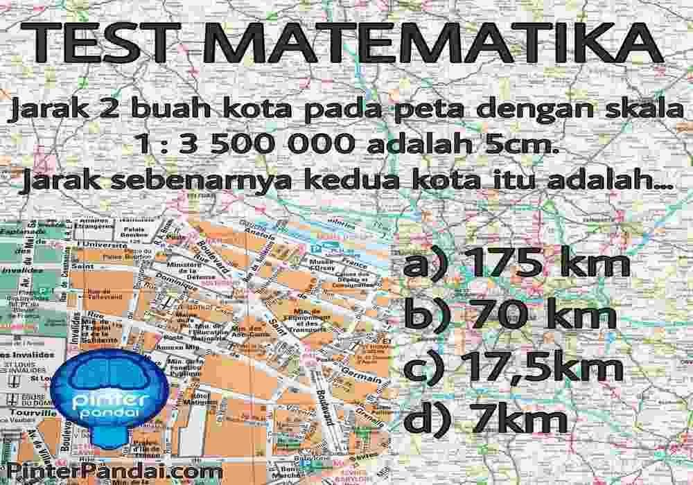 matematika skala peta