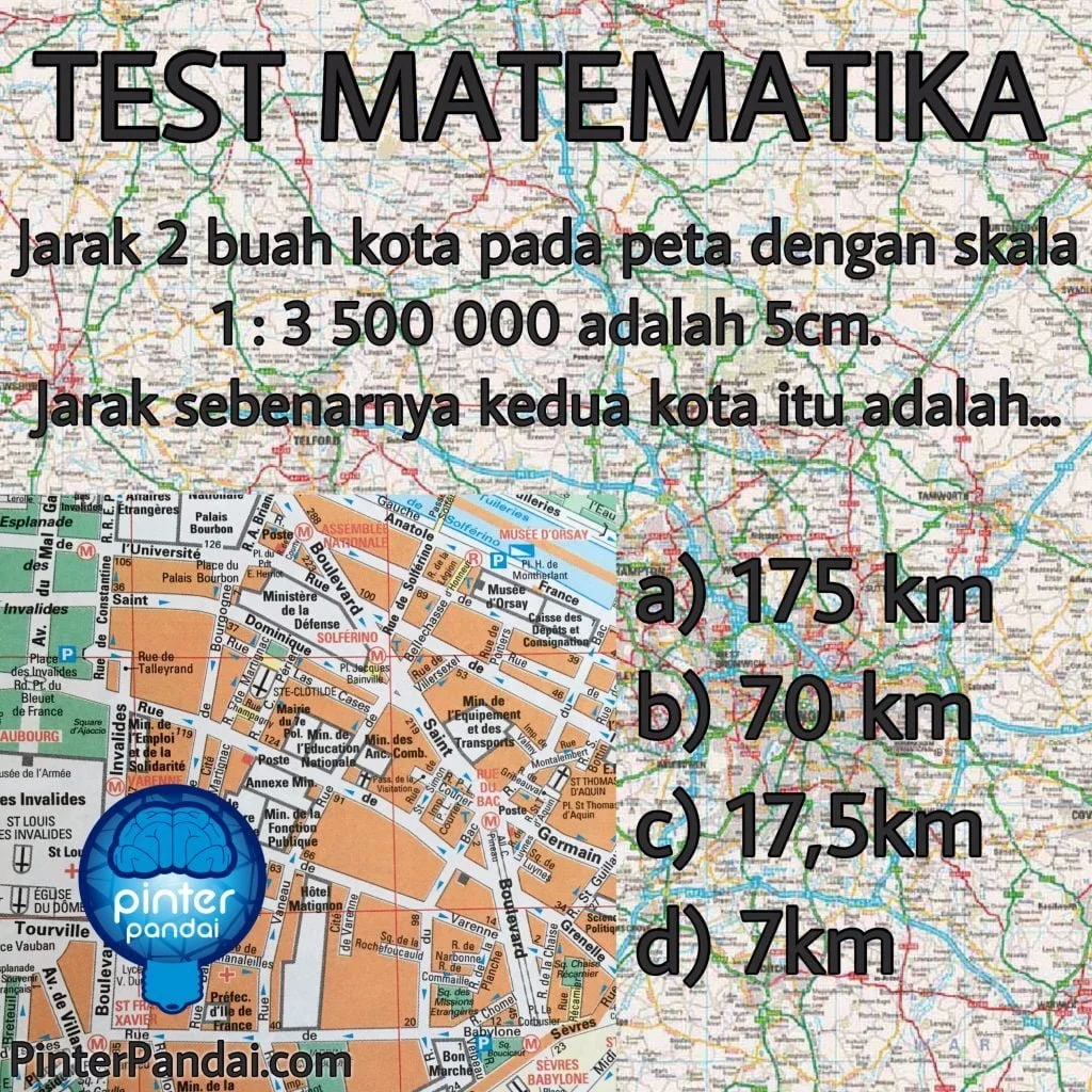test matematika skala peta