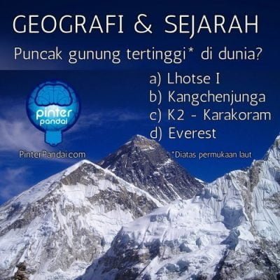 Everest puncak gunung tertinggi