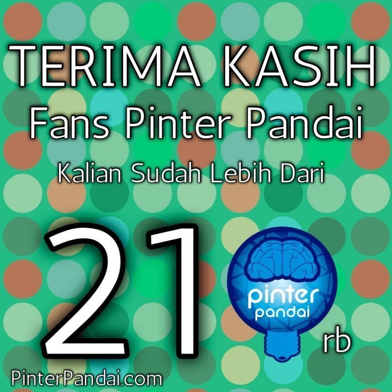 terima kasih fans pinter pandai facebook lebih dari 210000