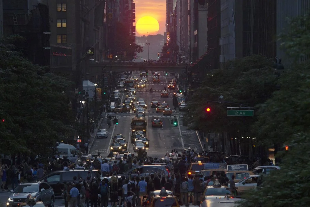 new york city Manhattanhenge