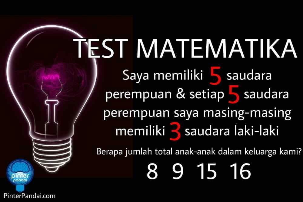 Tes Matematika Permasalahan, Perumpamaan / Pemisalan