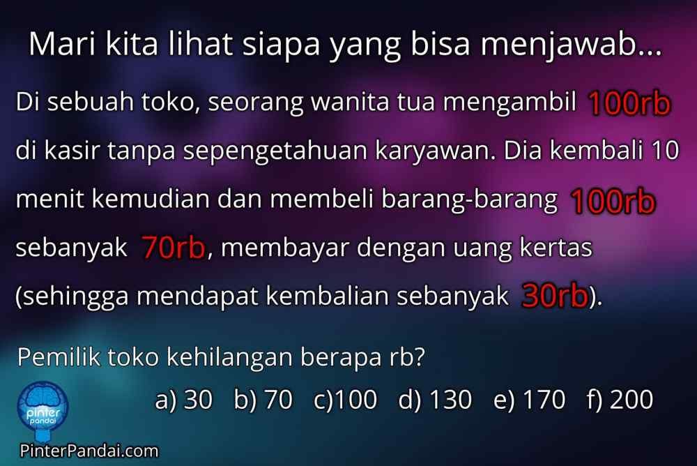 Tes matematika menghitung uang