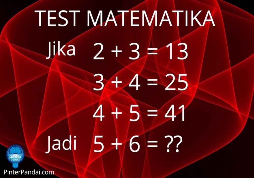 Tes Matematika Deret Angka 2+3=13