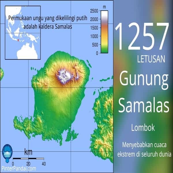 Letusan gunung Samalas - Kaldera Danau Segara Anak