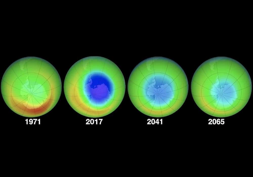 Lubang di lapisan ozon menyusut