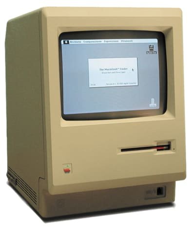 Macintosh pertama yang dikenal sebagai Macintosh 128K