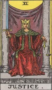 11 Tarot Justice - Keadilan