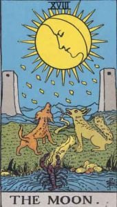 18 Tarot Moon - Bulan