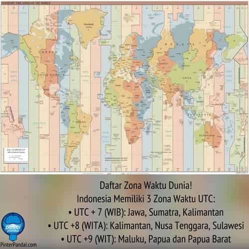 3 zona waktu Indonesia