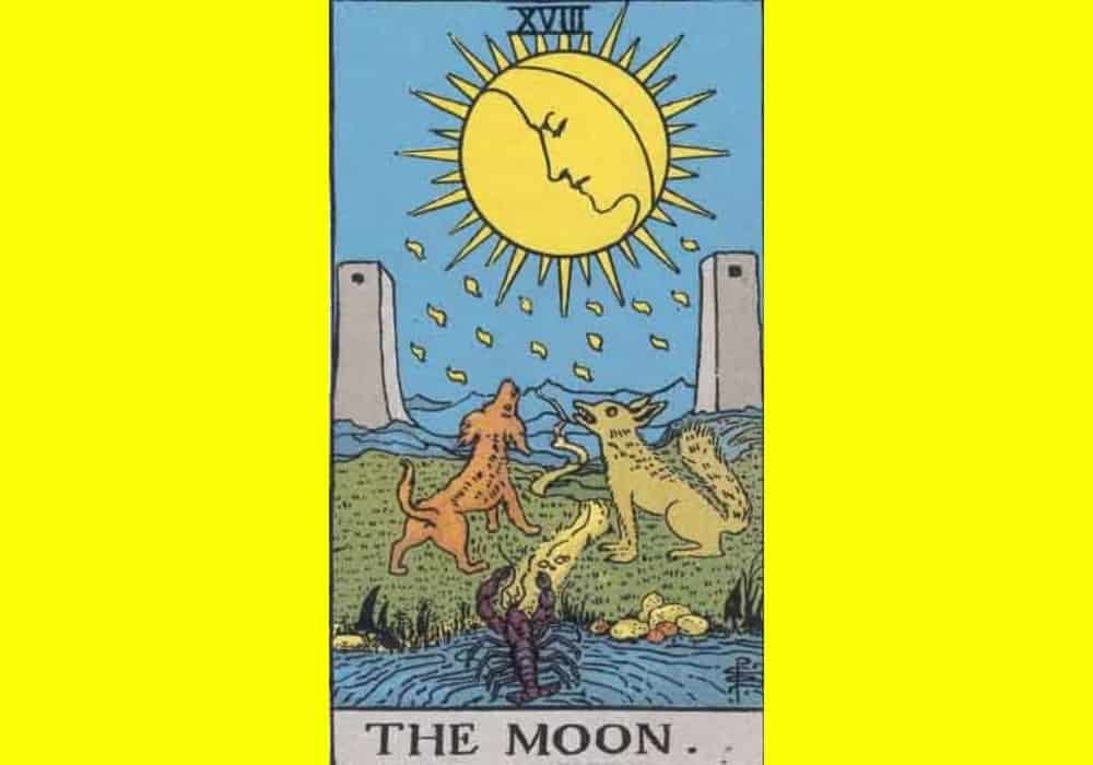 Arti Kartu Tarot 18 Moon - Bulan