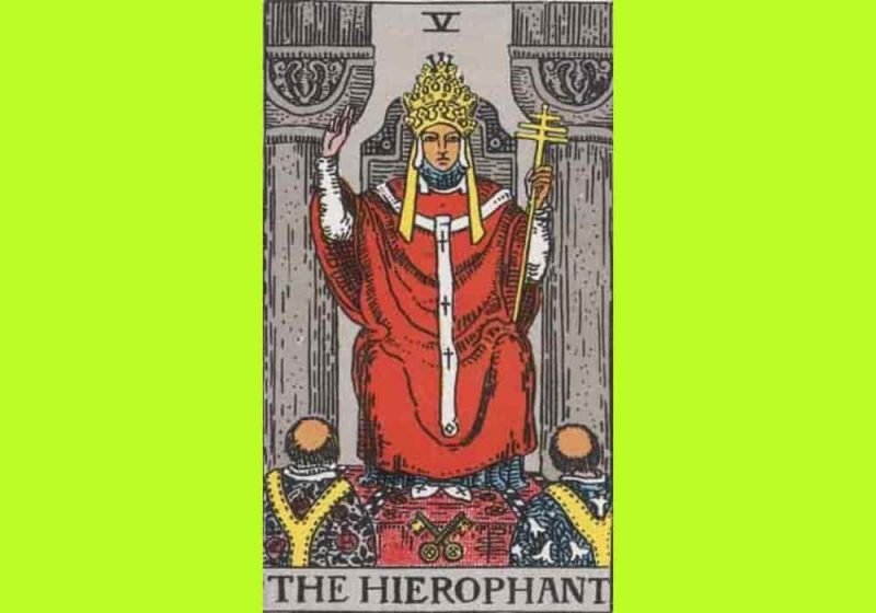 Arti Kartu Tarot 5 The Hierophant Pendeta Tafsir Definisi Penjelasan