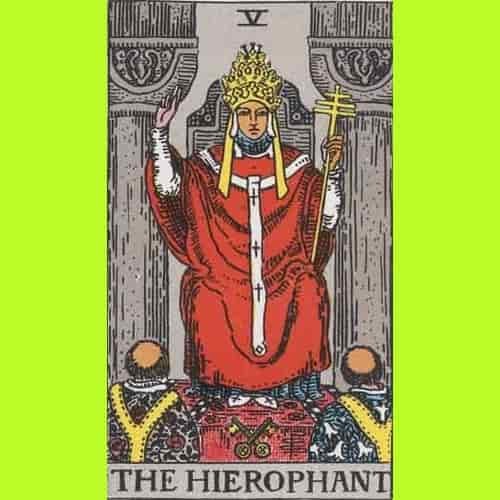 Arti Kartu Tarot 5 Hierophant - Sri Paus