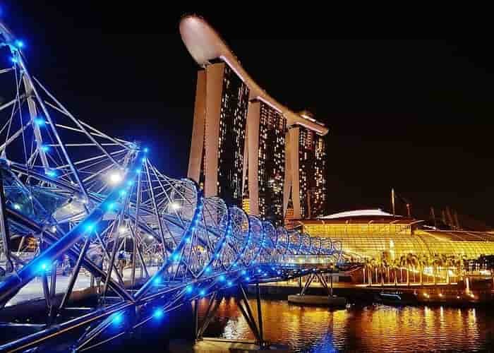 Jembatan Helix - Marina Bay - Singapura