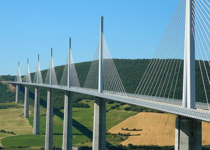 Jembatan Millau Viaduct, Millau - Prancis