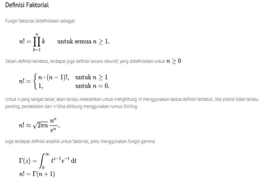 Faktorial matematika