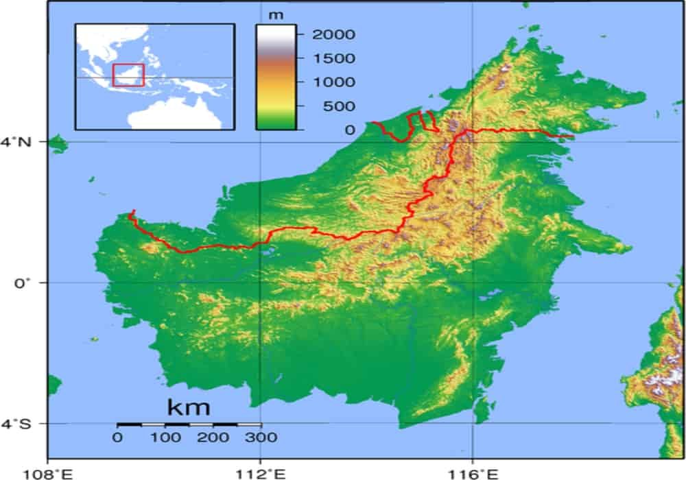 Pulau kalimantan borneo