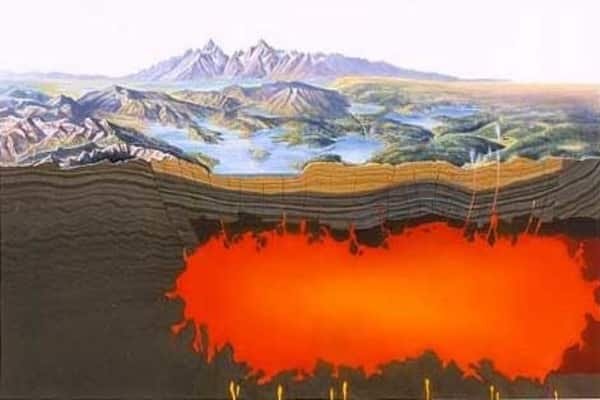 Ruang magma dasar Yellowstone