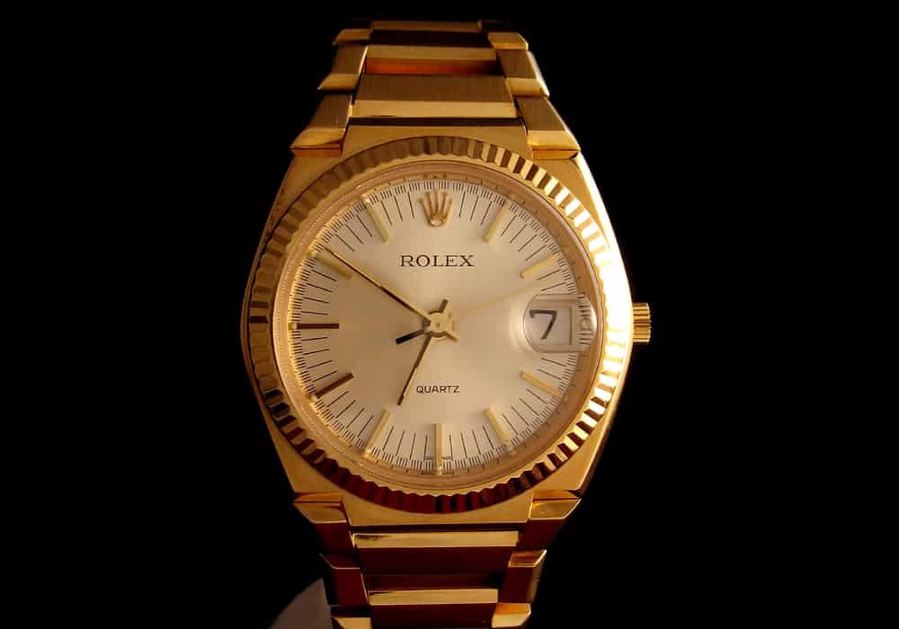 Jam kuarsa rolex quartz Date Ref 5100