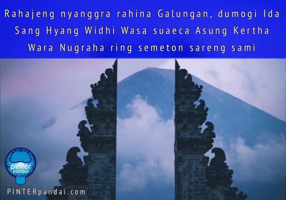 Ucapan hari raya galungan