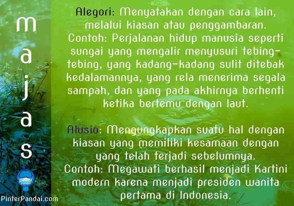 Contoh majas alegori dalam lirik lagu