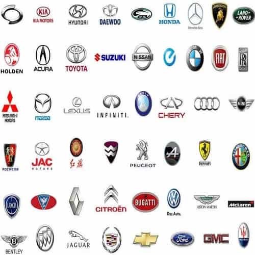 Daftar Merek Mobil - Eropa, Amerika, Asia dan Berdasarkan Negara