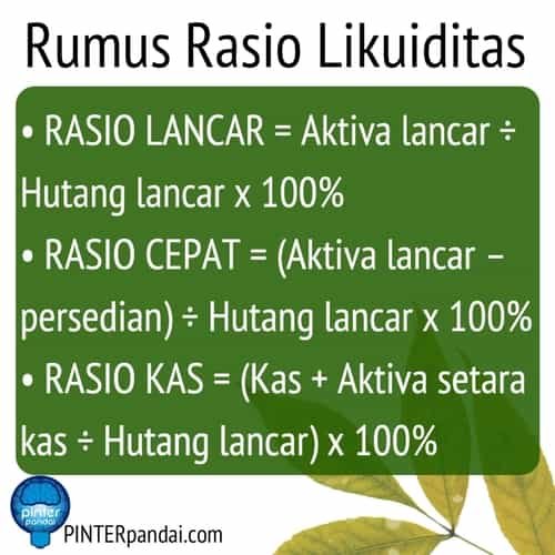 Rumus rasio likuiditas