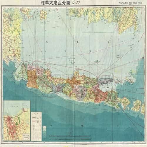 Perang dunia II peta penerbangan pendudukan jepang di jawa 1943