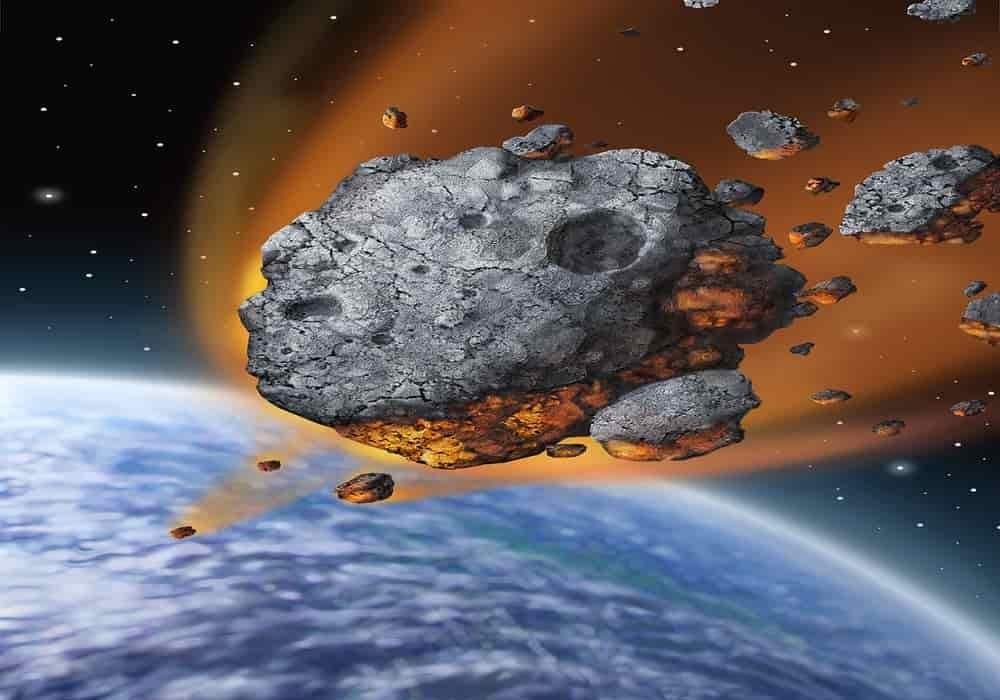 Gambaran asteroid jatuh ke bumi