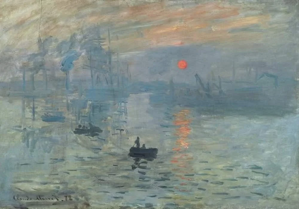 Lukisan sunrise dari pemukis terkenal claude monet