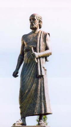 Patung Aristarchus dari Samos di Universitas Aristoteles Thessaloniki