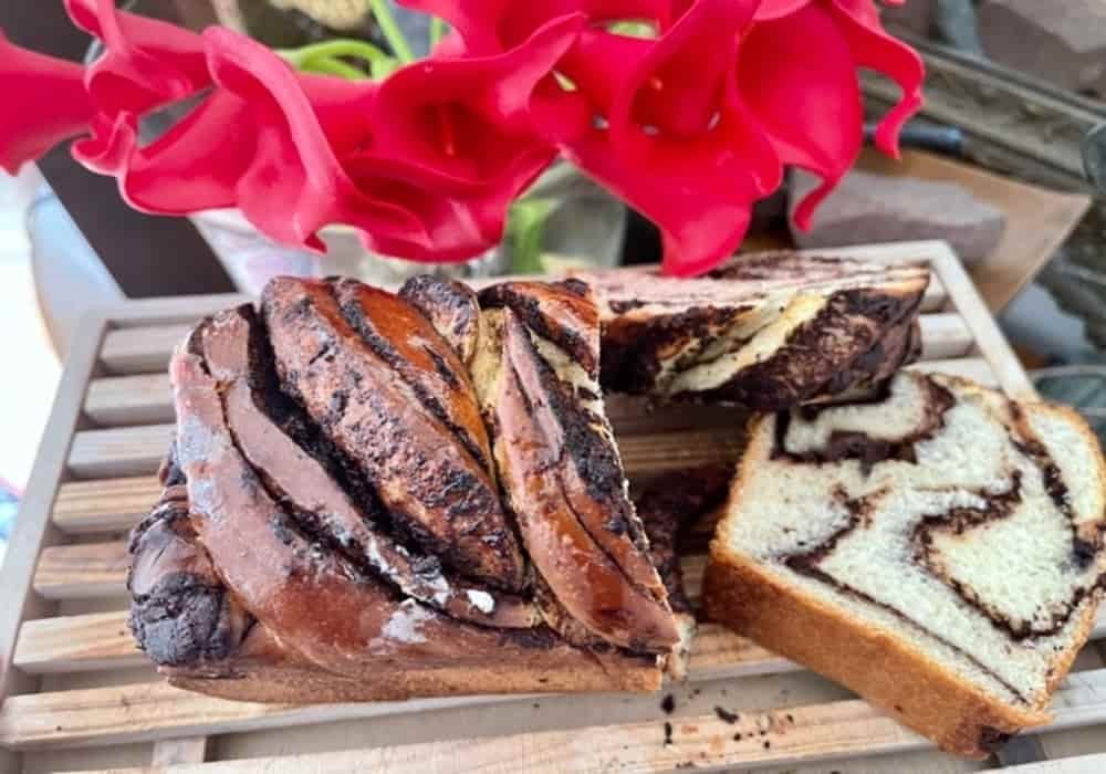 Resep Cokelat Babka | Roti Brioche marmer yang lembut dan rasanya enak