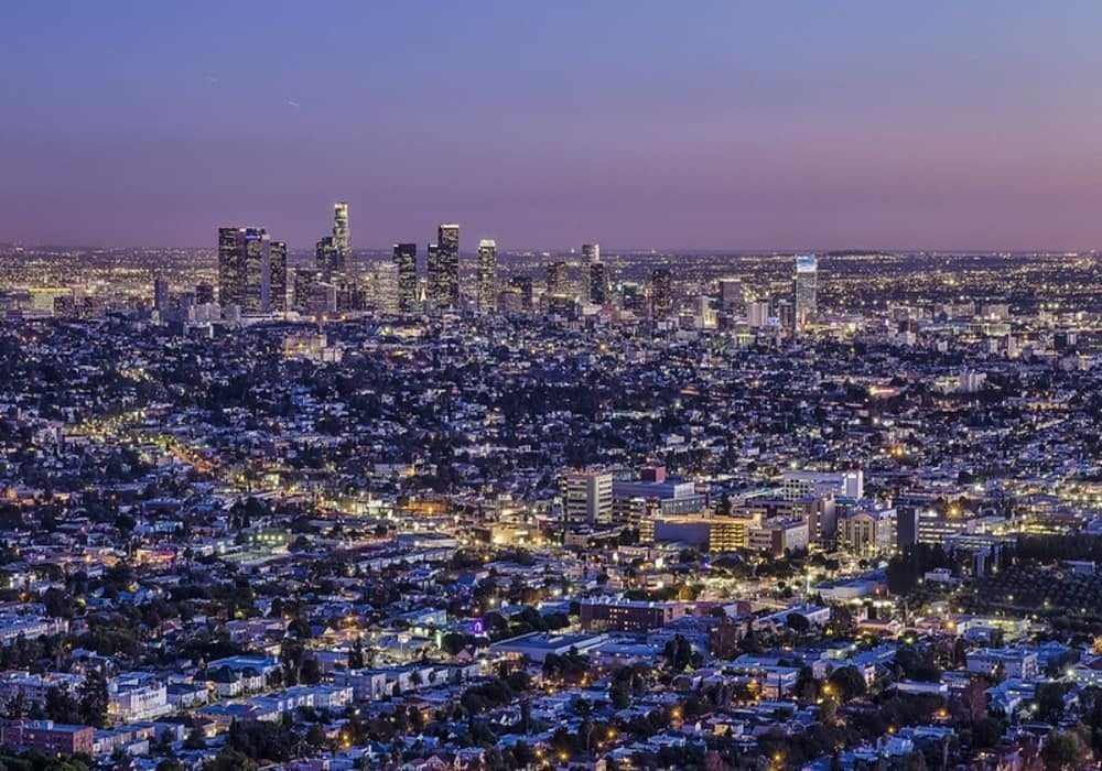 Los angeles dari observatorium griffith