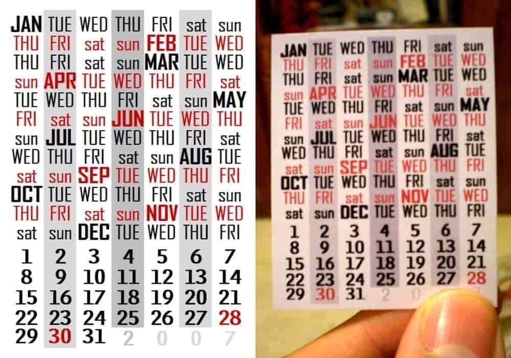 Gunakan Kembali Kalender yang Sama dengan Tanggal, Hari, Bulan Yang Sama | Seberapa sering kalender yang sama identik berulang?