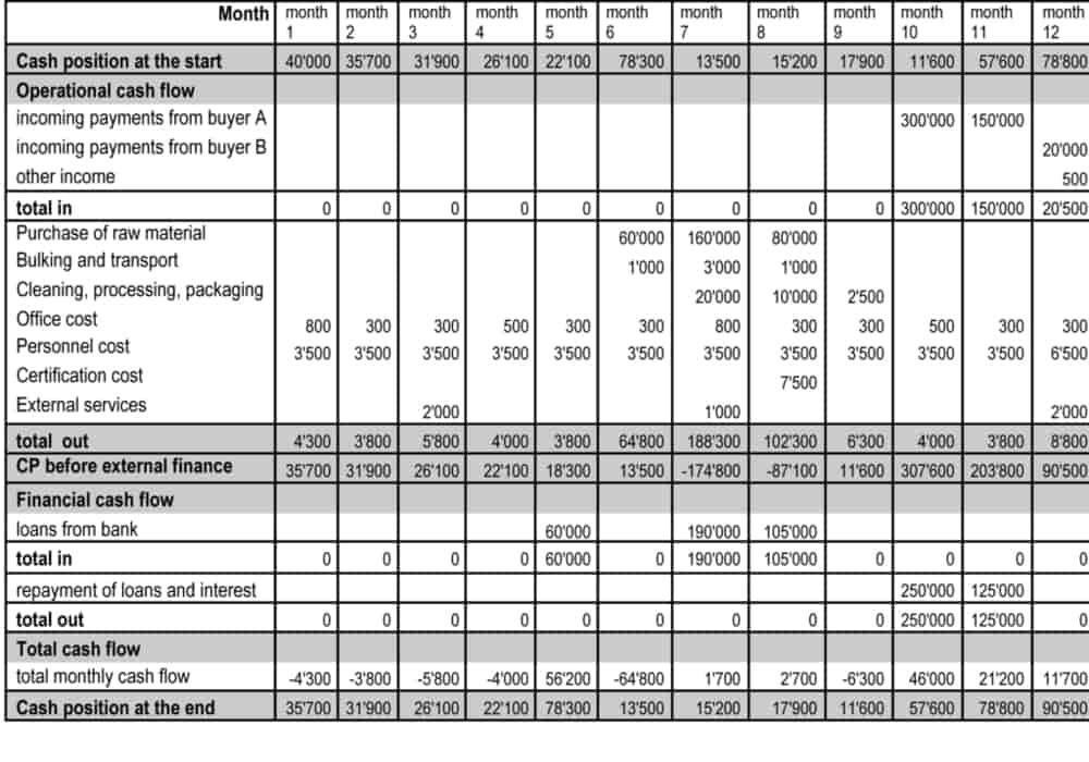 Cash flow management