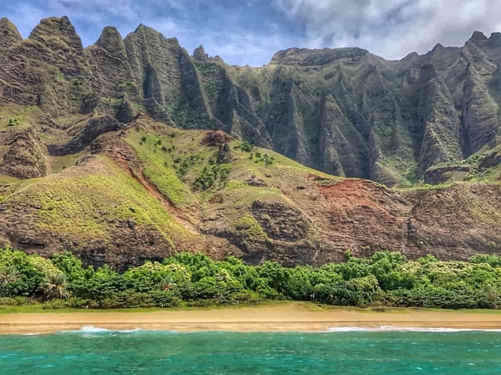 Napali coast (pesisir) di Kauai - Hawaii