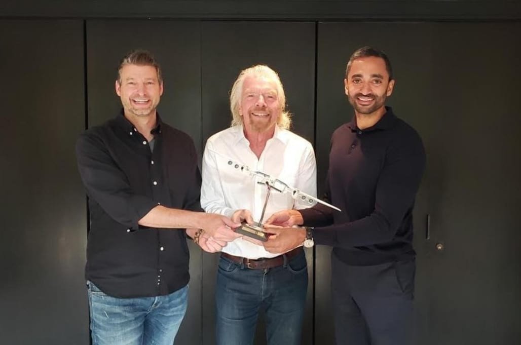 Richard branson with chamath palihapitiya