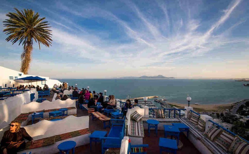 Tunis cafe sidi chebaan in sidi bousaid