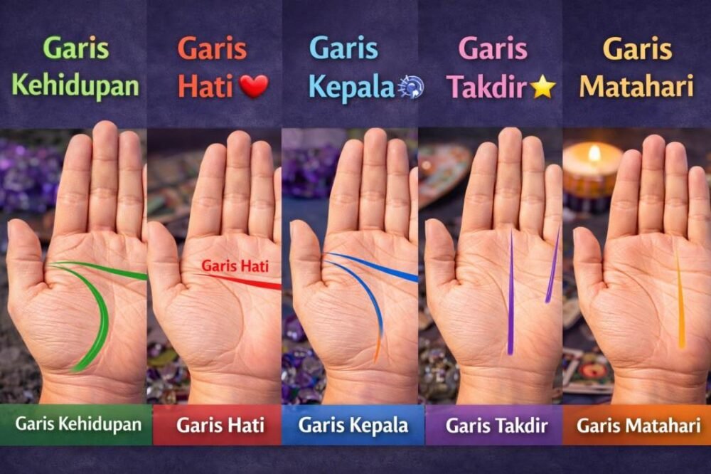 5 Garis utama dalam garis tangan